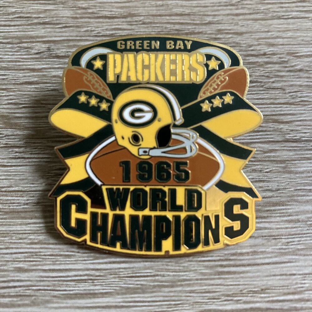 1965 GREEN BAY PACKERS WORLD CHAMPIONS PIN Willabee Ward CHAMPIONSHIP COLLECTION